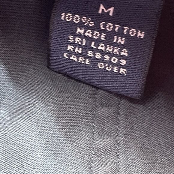 Roundtree & Yorke Shirt Mens Medium Color Block Stripe Patriotic Red White Blue - Picture 3 of 9